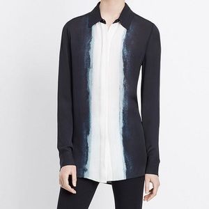 Ombré 100% Silk Vince Button Down